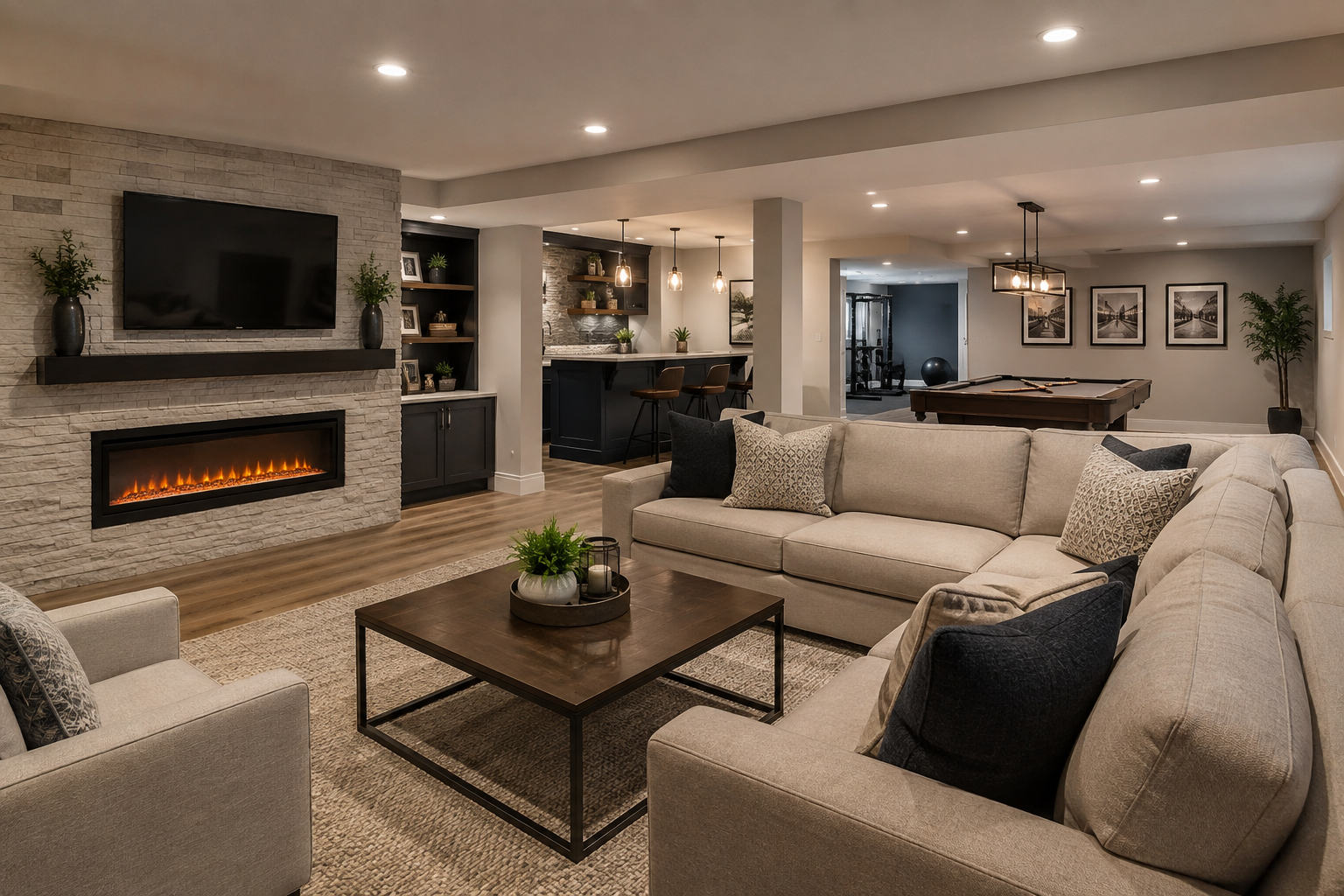 Basement finishing